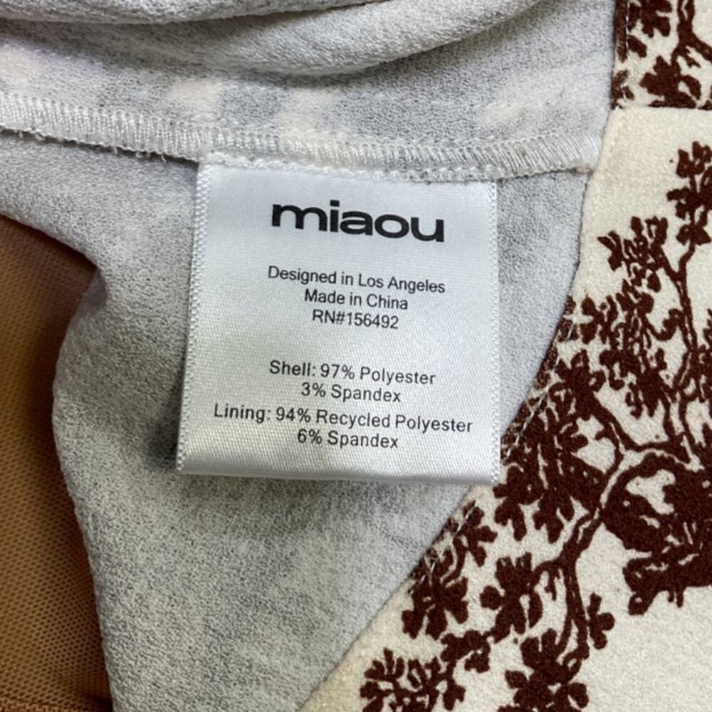 Miaou Structured Coffee Imogene Tank Top Size M - Picture 5 of 6
